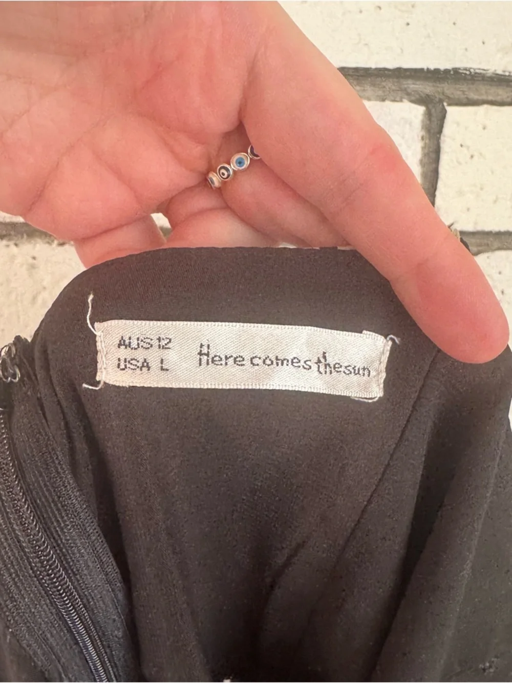 Black Floral Maxi Slip Dress with Cream Blossom Print - Picture 5 of 6